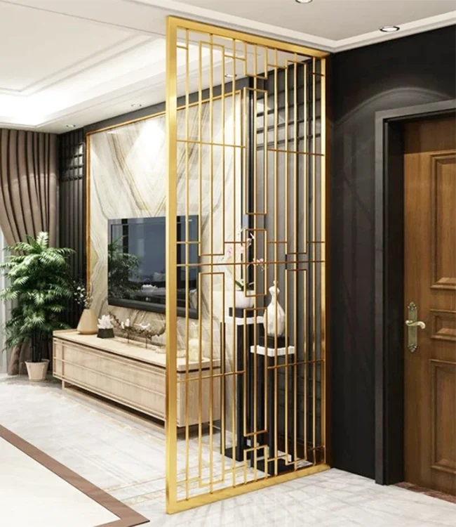 Napa Pilih Desain Modern Laser Cut Metal Layar Kapisah kanggo Space Panjenengan