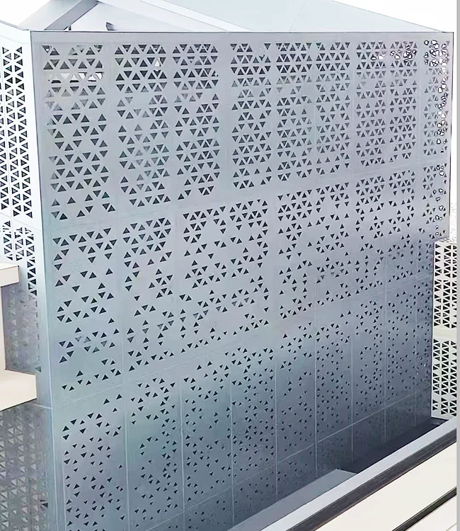 Desain Modern Stainless Steel Facade Cladding Panel